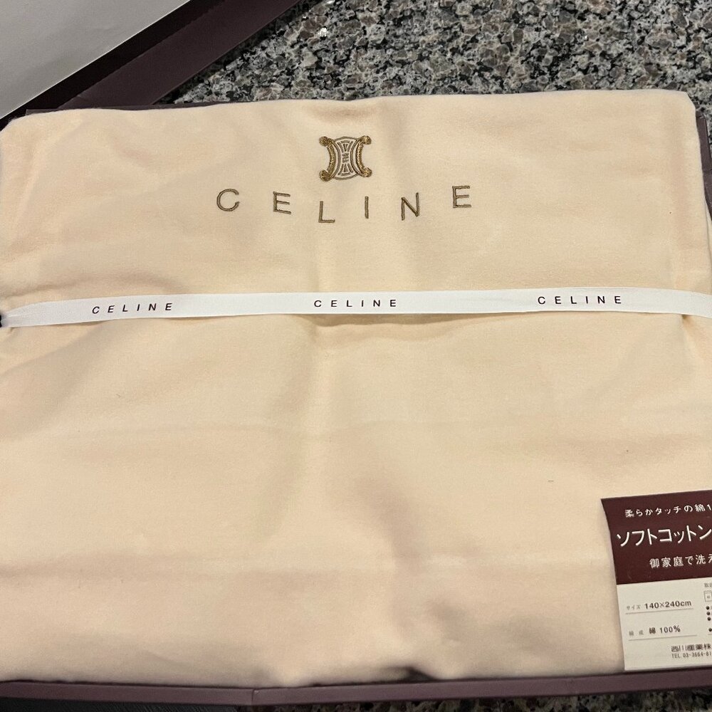 NIB Celine Blanket/Sheet/Throw 55"x94"